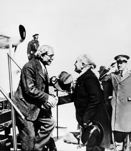 Prime Prints: Ramsay MacDonald and Benito Mussolini, Ostia, 1933