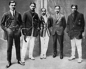 Cricketers Prints: Ranjis nephews playing war-time cricket at Lord s