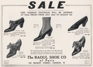 Regent Prints: Raoul Shoe Company 1912