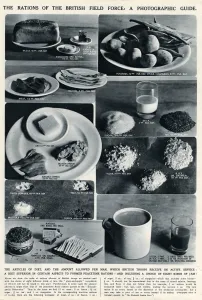 Rations Prints: Ration of the British field forces 1939