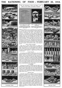 Introduction Prints: Rationing of Food, February 1918, WW1