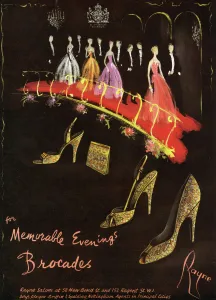 Clutch Prints: Rayne shoes advertisement, 1953