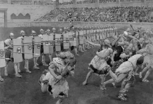 Tournament Prints: Re-enactment at Royal Tournament, Olympia, London