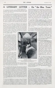 Room Prints: Reading in bed in the luxurious - The Blue Train