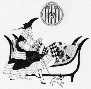 Salon Prints: Reading the Tatler at Helena Rubinstein, 1917