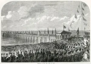 Opening Prints: The Rebuilt Pier at Deal, Kent Re-opened 1864
