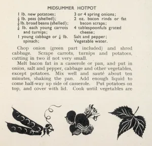 Dish Prints: Recipe for a midsummer hotpot