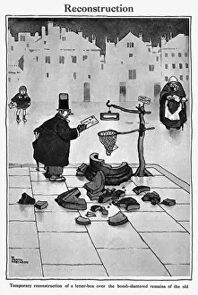 Reconstruction Prints: Reconstruction by William Heath Robinson, WW1 cartoon