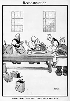 Reconstruction Prints: Reconstruction by William Heath Robinson, WW1 cartoon