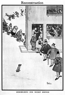 Secret Prints: Reconstruction by William Heath Robinson, WW1 cartoon