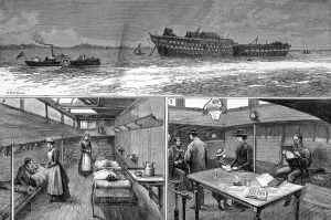 2004 Prints: The Red Cross ambulance steamer