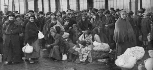 Refugee Prints: Refugees at Ostend, Belgium, World War One