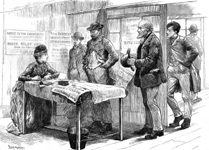 Queue Prints: Registering Unemployed