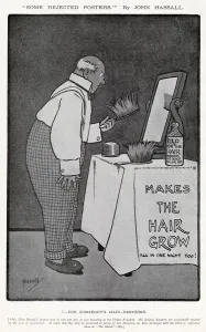 John Prints: Some Rejected Posters by John Hassall - Makes the Hair Grow
