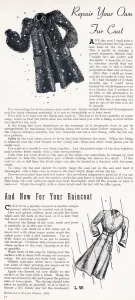 Wartime Prints: Repair your own fur coat, 1944