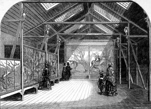 Gardens Prints: The Reptile House, London Zoo, 1849