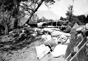 Firing Prints: Republican Troops in a fortified position, near San Sebastia