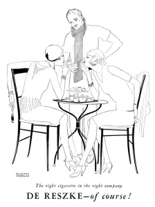 Deco Prints: De Reske cigarette advert - 1920s women