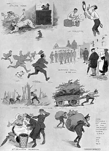 Firing Prints: A Rest from the Firing Line by Will Owen, WW1