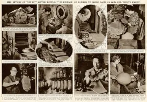 Industrial Prints: Return of the hot water bottles 1946