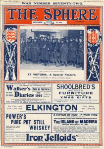 Images Dated 4th August 2015: Returning soldiers at Victoria Station, London, WW1