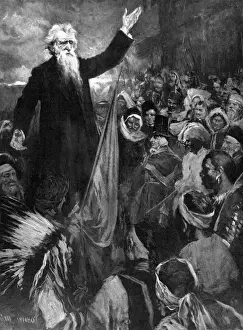 Founder Prints: Rev. William Booth addressing a multi-national audience, 190