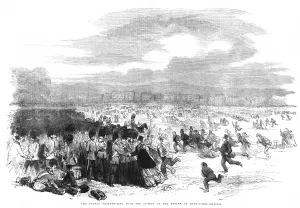 Review Prints: Review of the guards returning from the Crimea, Hyde Park