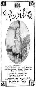 Debutantes Prints: Reville court dress advertisement, 1927