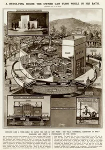 G H Davis Illustrations Prints: A revolving house by G. H. Davis