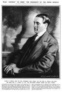 Outbreak Prints: The Right Hon F E Smith, War Censor in Chief, WW1