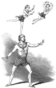 Richard Prints: The Risley Family Acrobats, London, 1846