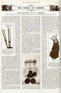 Science Prints: River pollution and its problems, ILN January 1932