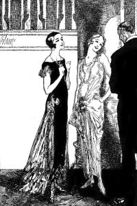 Ornate Prints: Riviera evening wear drawn by Edmund Blampied