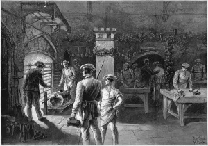 Majesty Prints: Roasting the baron of beef, Windsor Castle 1887