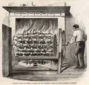 29th Prints: Roasting fifty six geese at once for the inmates of the old