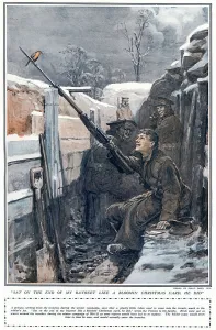 Bayonet Prints: Robin in the trenches, WW1 by Philip Dadd