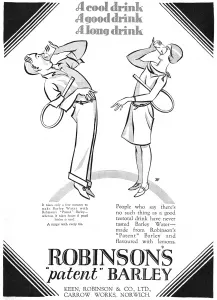 Soft Prints: Robinsons Barley Water advertisement, 1927