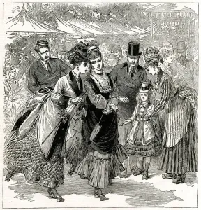Princes Prints: Roller skating in Brompton 1874