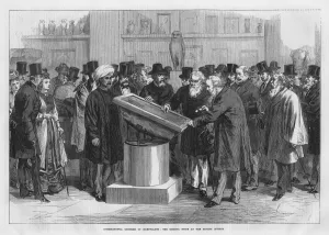 Museum Prints: The Rosetta Stone, British Museum, London, 1874