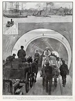 Opening Prints: Rotherhithe Tunnel, connecting Limehouse in the London Borough of Tower Hamlets