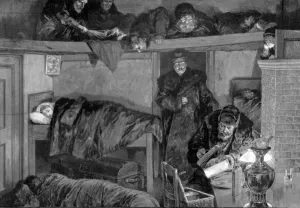 Drawn Prints: Rough Hospitality in Siberia. A Post-House on the Way to