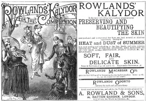 Toilet Prints: Rowlands Kalydor advertisement, 1887
