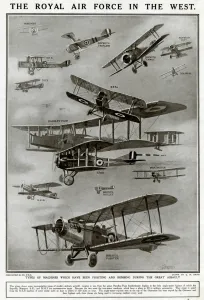 G H Davis Illustrations Prints: The Royal Air Force in the west by G. H. Davis