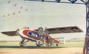 Travel Prints: Royal Air Travel by Thompson