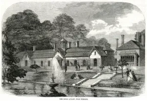 1861 Prints: Royal Aviary, near Windsor 1861
