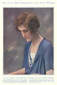 Bowes Prints: Royal bridesmaid - Hon. Diamond Hardinge