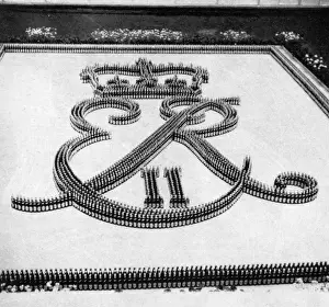 Symbol Prints: Royal cipher of Elizabeth II at Carlsberg Breweries in Denma