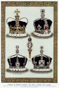 Consort Prints: Royal crowns and sceptre