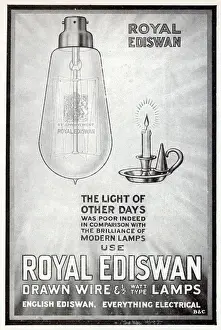 Drawn Prints: Royal Ediswan, Edison and Swan United Electric Light Company 1919