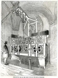 Science Prints: Royal Exchange, clock 1844